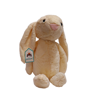 عروسک خرگوش جلی کت (jellycat) اورجینال کرمی 25 سانتی متر -اسباب بازی